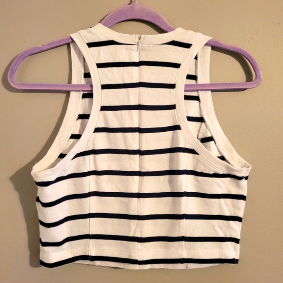 Abercombie Striped Crop Top - Picture 2 of 4